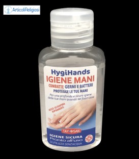 Gel Igienizzante mani, disinfettante 80ml Hygihands alcool minimo del 65%